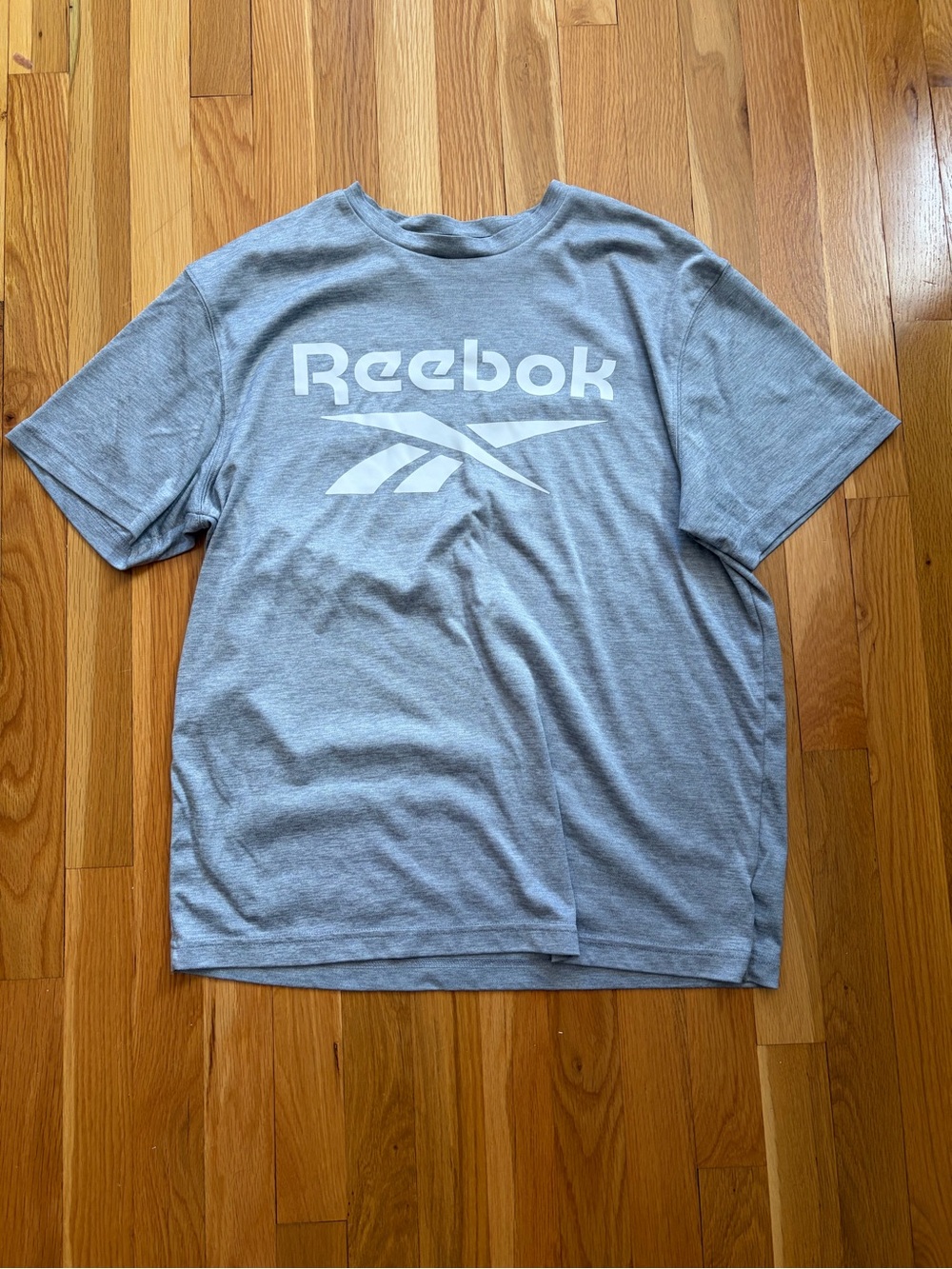 Reebok Men's Heather Gray Logo T-Shirt